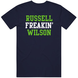 Russell Freakin' Wilson Seattle Football Player Cool Fan T Shirt