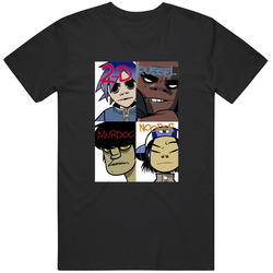 Band Mate Gorillaz Cartoon Character T Shirt
