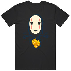 Spirited Away Kaonashi No Face Faceless Man Gost Ghost  Tee T Shirt