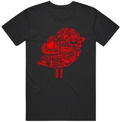 ML USA Red Logo Black Tank T Shirt