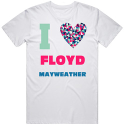 Floyd Mayweather I Heart Love Celebrity Fan T Shirt