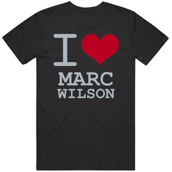 Marc Wilson I Love Heart Basketball Hockey Baseball Football T Shirt