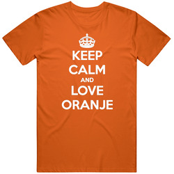 Netherlands Keep Calm And Love Oranje Dutch Soccer T Shirt