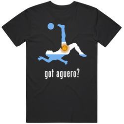 Sergio Aguero Argentina Fw Got Kick Football Soccer World Cup T Shirt