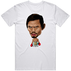 Manny Pacquiao Caricature Cartoon Legendary Philippines Boxer T Shirt