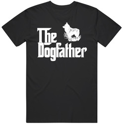 Schipperke Custom Dog Breed The Dogfather Black T Shirt