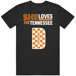 The 'she Loves The Tennessee D' Tee T Shirt