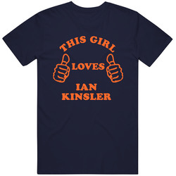Ian Kinsler Detroit Michigan Baseball This Girl Loves T Shirt