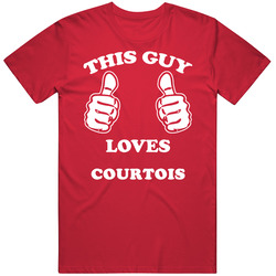 Thibaut Courtois Belgium Gk This Guy Loves Football Soccer World Cup T Shirt