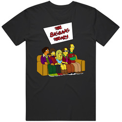 The Big Bang Theory Simpsons Style Tee T Shirt The Big Bang Theory Simpsons Style Tee T Shirt