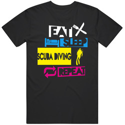Eat Sleep Scuba Diving Repeat T Shirt