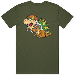 Bowser Nintendo Grunge T Shirt