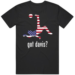 Brad Davis Usa Mf Black Football Soccer World Cup T Shirt
