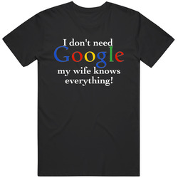 Husband & Wife Funny Black T Shirt