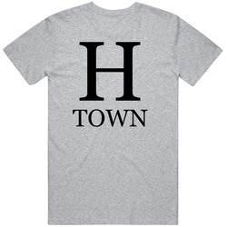 Gray H Town Houston T Shirt