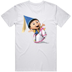 New Agnes Despicable Me Ladies Fitted Adult White T- S To 2xl T Shirt