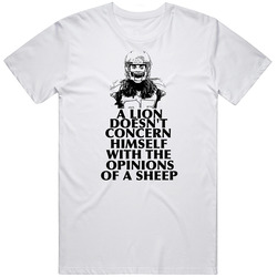 Richard Sherman A Lion Doesn't Concern Himself With The Opinions Of A Sheep T Shirt