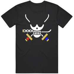 One Piece Zoro Pirates Flag Anime Manga Size Youth Small To 6xl T Shirt