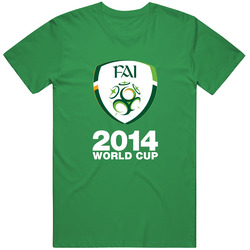 Ireland 2014 World Cup Soccer T Shirt