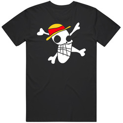 One Piece Luffy Draw Pirates Flag Anime Manga Size Youth Small To 6xl T Shirt
