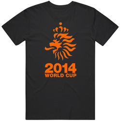 Netherlands 2014 World Cup Soccer Black T Shirt