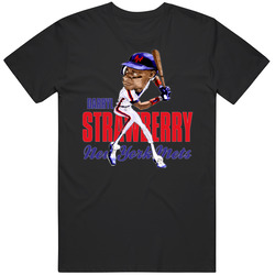 Darryl Strawberry Retro Baseball Caricature T Shirt