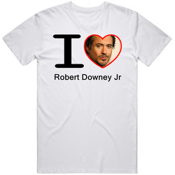 I Heart Love Robert Downey Jr T Shirt