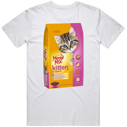 Meow Mix Kitten Cat Food Mascot T Shirt