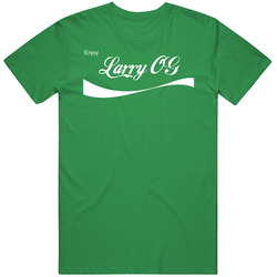 Larry Og Enjoy Cola Parody Weed Strain Pot Cannabis Marijuana Stoner T Shirt