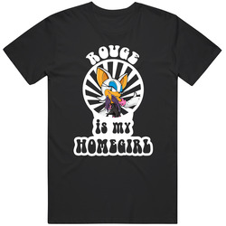 Rouge The Bat Is My Homegirl Popular Sonic Video Game Character Fan T Shirt