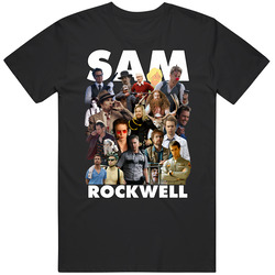Sam Rockwell Favorite Hollywood Celeb Actor Mashup Super Fan Gift T Shirt