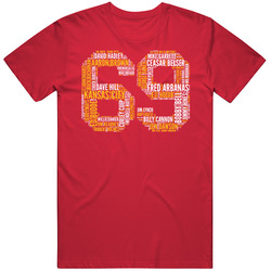 Kansas City Football 1969 Superbowl Champions Team Roster Retro Sports Fan T Shirt