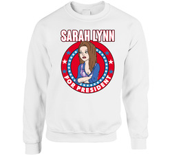 Sarah Lynn For President Bojack Horseman Adult Cartoon Character Campaign Parody Crewneck Sweatshirt Crewneck Sweatshirt Sarah Lynn For President Bojack Horseman Adult Cartoon Character Campaign Parody Crewneck Sweatshirt Crewneck Sweatshirt