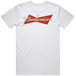 Budweiser American Beer New Logo Label Drinking T Shirt
