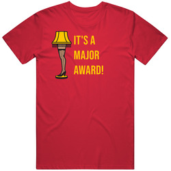 It's A Major Award Christmas Story Retro Movie Quote Leg Lamp T Shirt