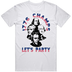 1776 Champs Lets Party American Pride Fourth Of July Party T Shirt