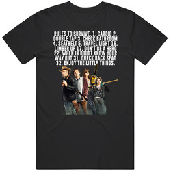 Rules To Survive Zombieland Funny Movie Quote Character Fan T Shirt