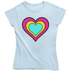 Rebecca Ramolo Teal Heart Trending Popular Youtube Personality Ladies T Shirt