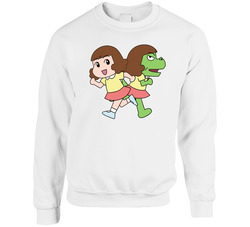 Dino Girl Gauko Television Show Fan Crewneck Sweatshirt Crewneck Sweatshirt Dino Girl Gauko Television Show Fan Crewneck Sweatshirt Crewneck Sweatshirt