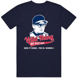 Ricky Vaughn Wild Thing Here It Comes Major League Movie Fan T Shirt Ricky Vaughn Wild Thing Here It Comes Major League Movie Fan T Shirt