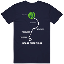 Beast Quake Run Marshawn Lynch Seattle Greatest Football Play T Shirt