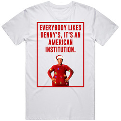 Denny's American Institution The Santa Clause Retro Christmas Movie Quote T Shirt