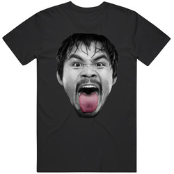 Manny Pacquiao Tongue Out Boxing Champion Fight Fan T Shirt