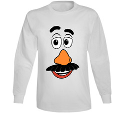 Mr Potato Head Face Couples Halloween Costume Long Sleeve T Shirt