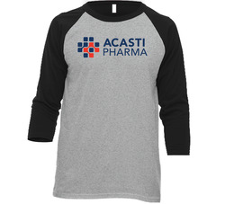 Acasti Pharma Inc Nasdaq Company Logo Employee Fan Raglan Raglan 3/4 Sleeve Shirt