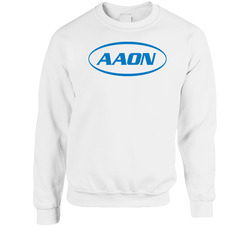 Aaon Inc Hvac Nasdaq Company Logo Employee Fan Crewneck Sweatshirt Crewneck Sweatshirt