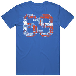 New York Nym Baseball 1969 World Series Champions Retro Roster Sports Fan T Shirt
