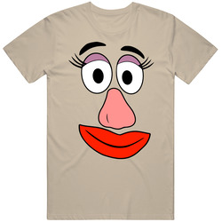 Mrs Potato Head Face Couples Halloween Costume T Shirt