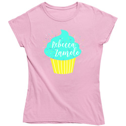 Rebecca Ramolo Teal Cupcake Trending Popular Youtube Personality Ladies T Shirt
