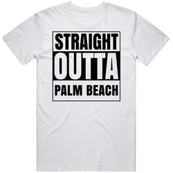 Straight Outta Palm Beach Florida City Compton Parody T Shirt